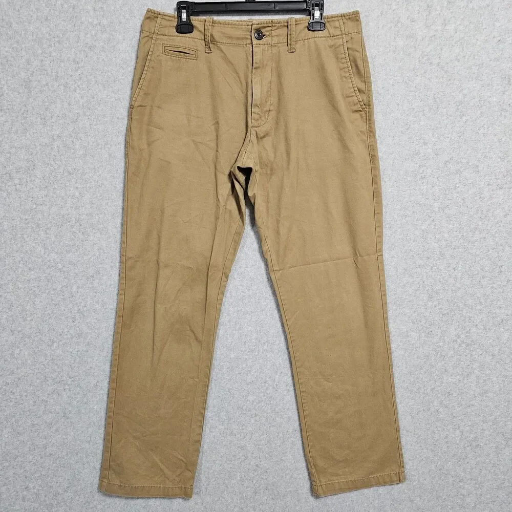Mens Old Navy Khaki Pant Bundle 32x32 Casual Cotton Straight Bottoms - Picture 2 of 16